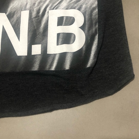 AMERICAN APPAREL The 50/50 Shirt Don’t Be a DNB Raglan Tee - Picture 5 of 7